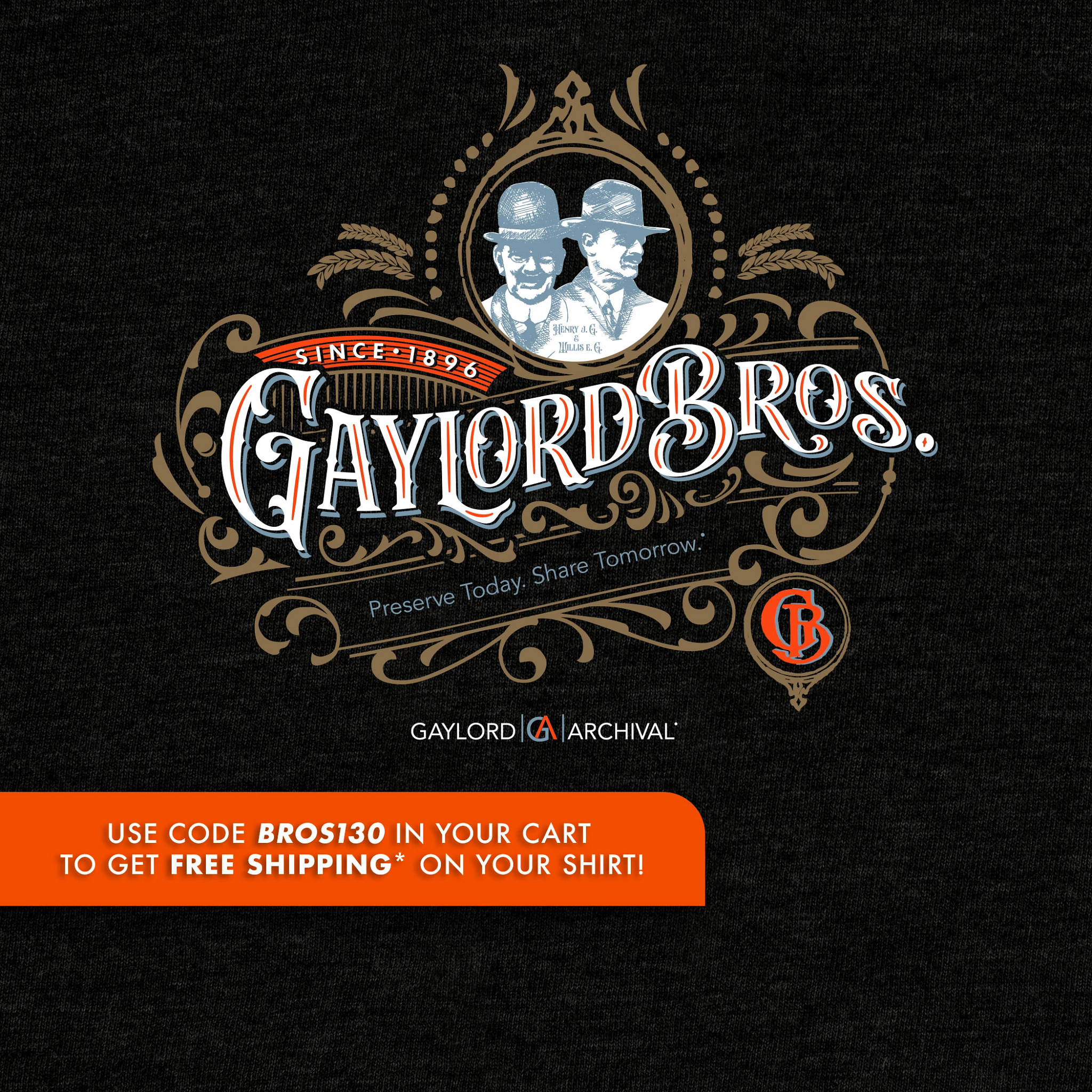 US■GAYLORD BROS.INC■ゲイロード■ブックトラック■ヴィンテージ Gaylord Archival® Vintage Gaylord Bros Unisex T-Shirt | New
